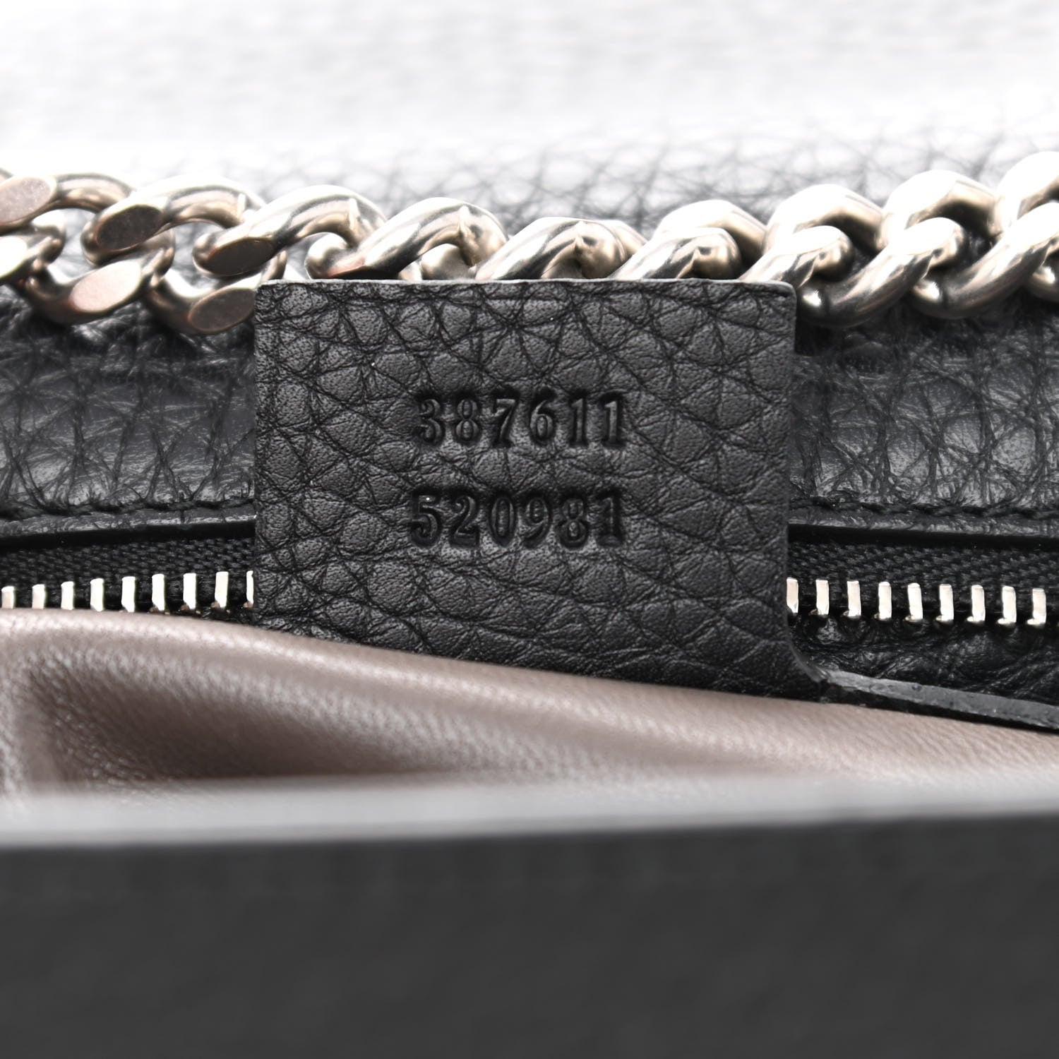 Gucci Calfskin Studded Medium Miss Bamboo Shoulder Bag Black 7 of 11