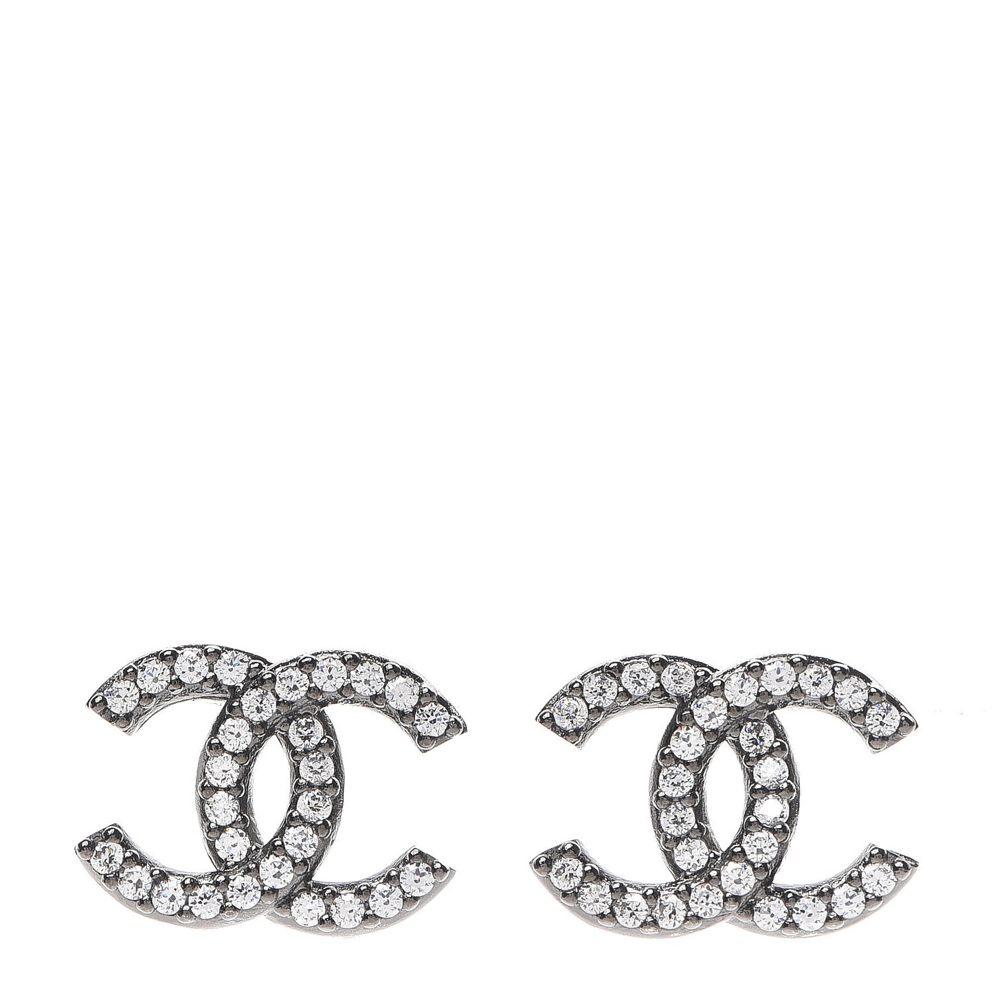 Ruthenium Crystal CC Earrings