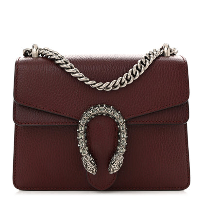 Gucci Dollar Calfskin Crystal Mini Dionysus Shoulder Bag Vintage Bordeaux 1 of 12