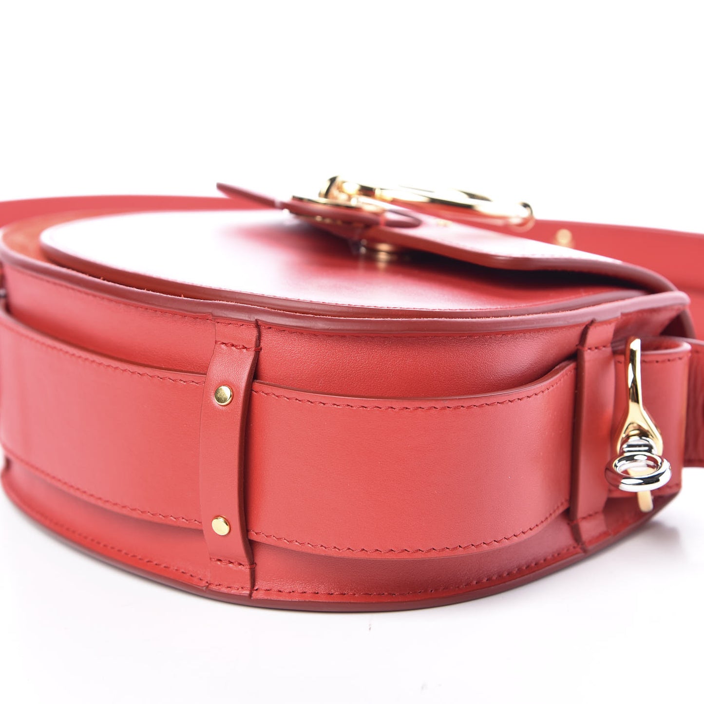 Calfskin Small Tess Bag Plaid Red