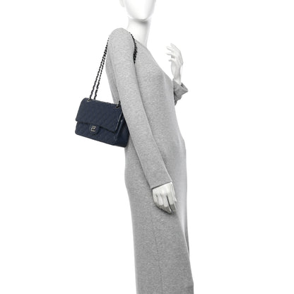 Chanel Lambskin Quilted Medium Double Flap Navy 2 of 12