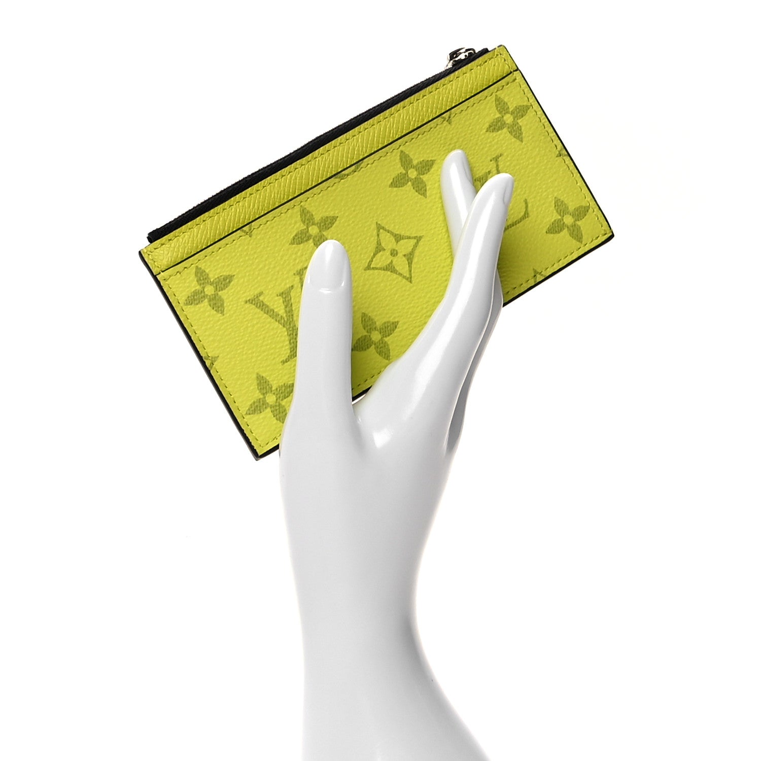 Louis Vuitton Monogram Taiga Coin Card Holder Yellow 2 of 8