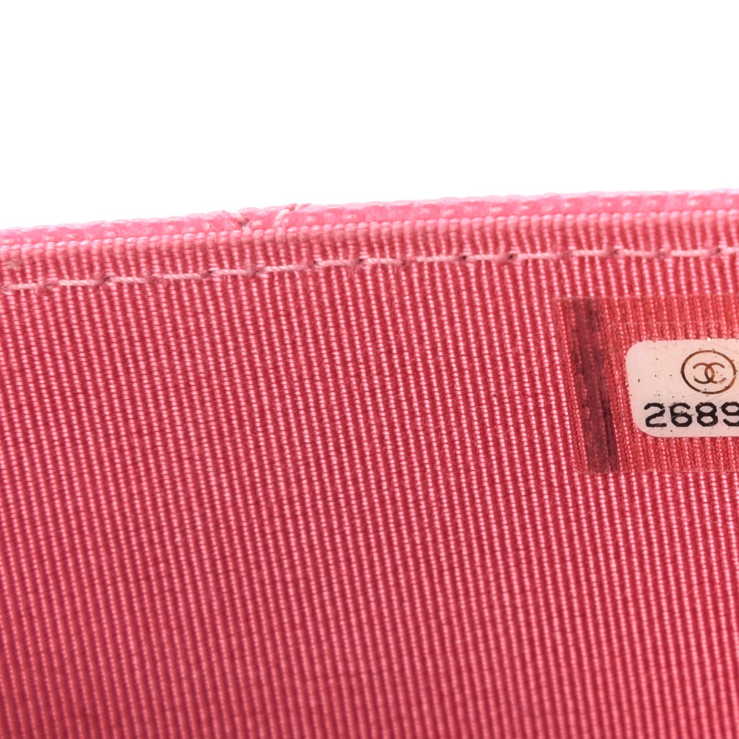 Caviar Quilted Square Wallet On Chain WOC Pink