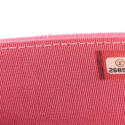 Chanel Caviar Quilted Square Wallet On Chain WOC Pink 9 of 12