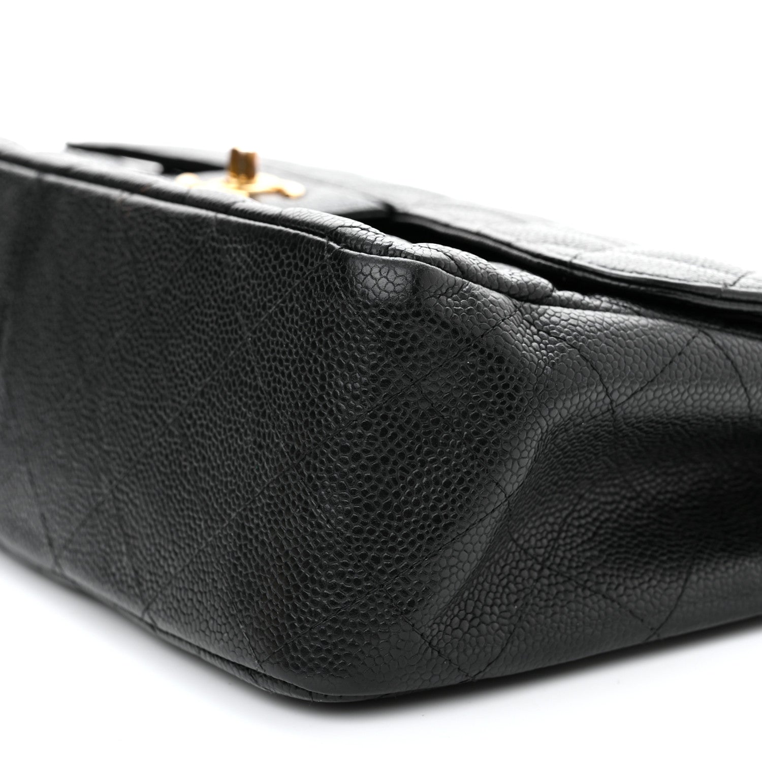 Chanel Caviar Quilted Jumbo Double Flap Black 9 of 12
