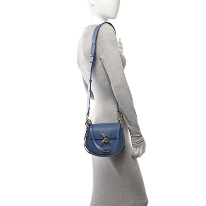 Chloe Calfskin Small Tess Bag Deep Ocean Blue 2 of 9