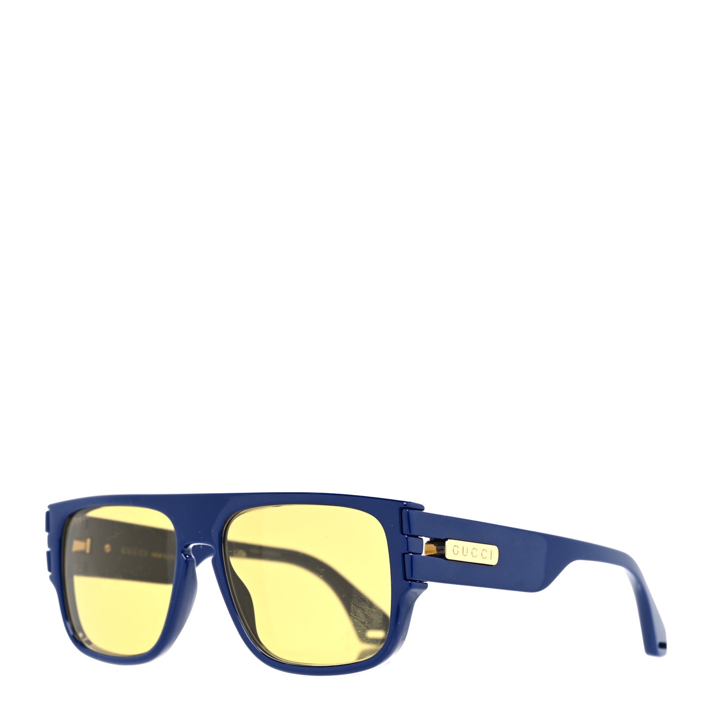 Acetate Rectangle Frame Web Sunglasses GG0664S Blue