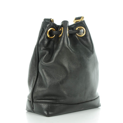Chanel Lambskin CC Drawstring Bag Black 3 of 9