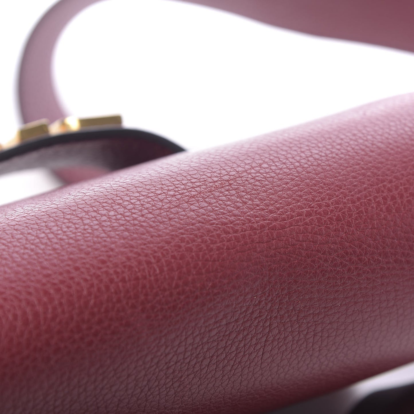Grained Calfskin Dio(r)evolution Flap Bag Dark Red