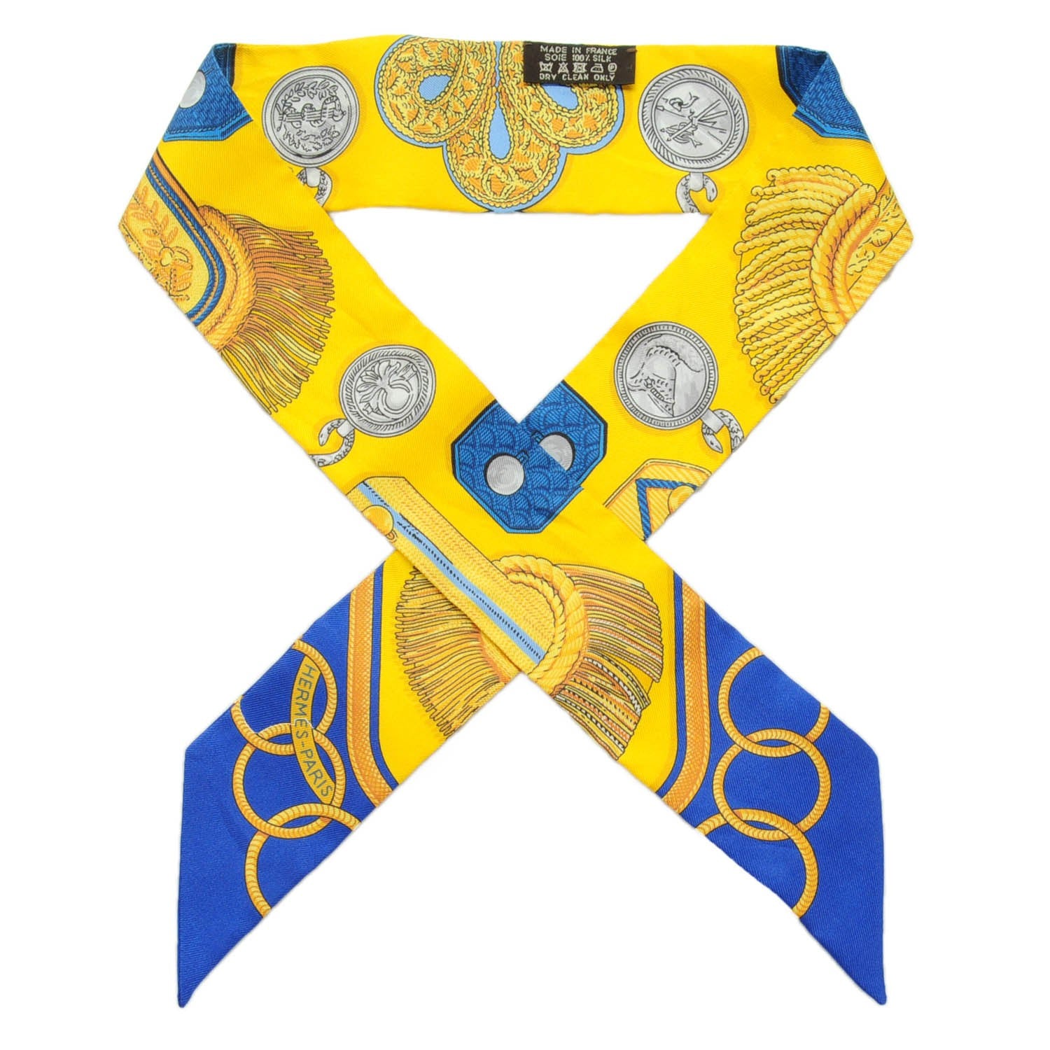 Hermes Silk Epaulettes Twilly 1 of 6