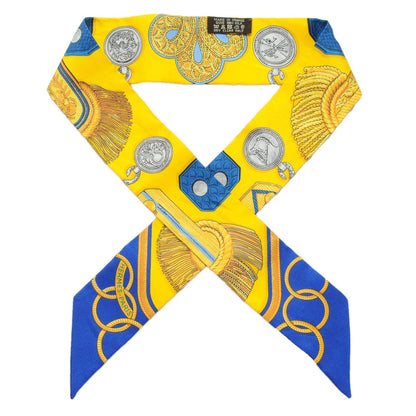 Hermes Silk Epaulettes Twilly 1 of 6