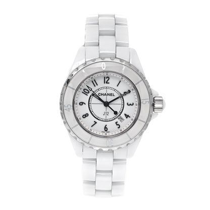 Chanel Stainless Steel Ceramic 33mm J12 Quartz Watch White 1 of 4