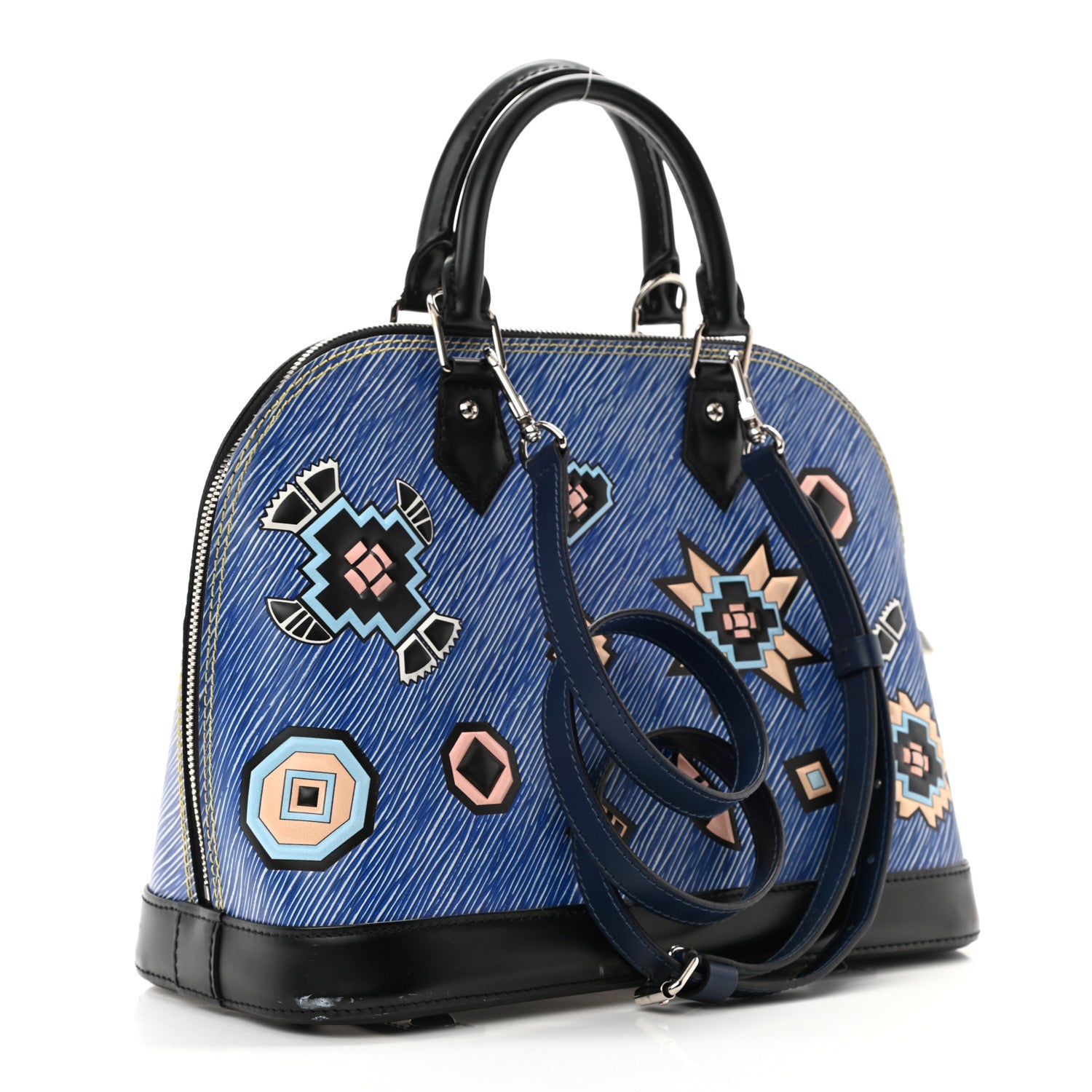 Louis Vuitton Epi Azteque Alma PM Denim Light 2 of 12