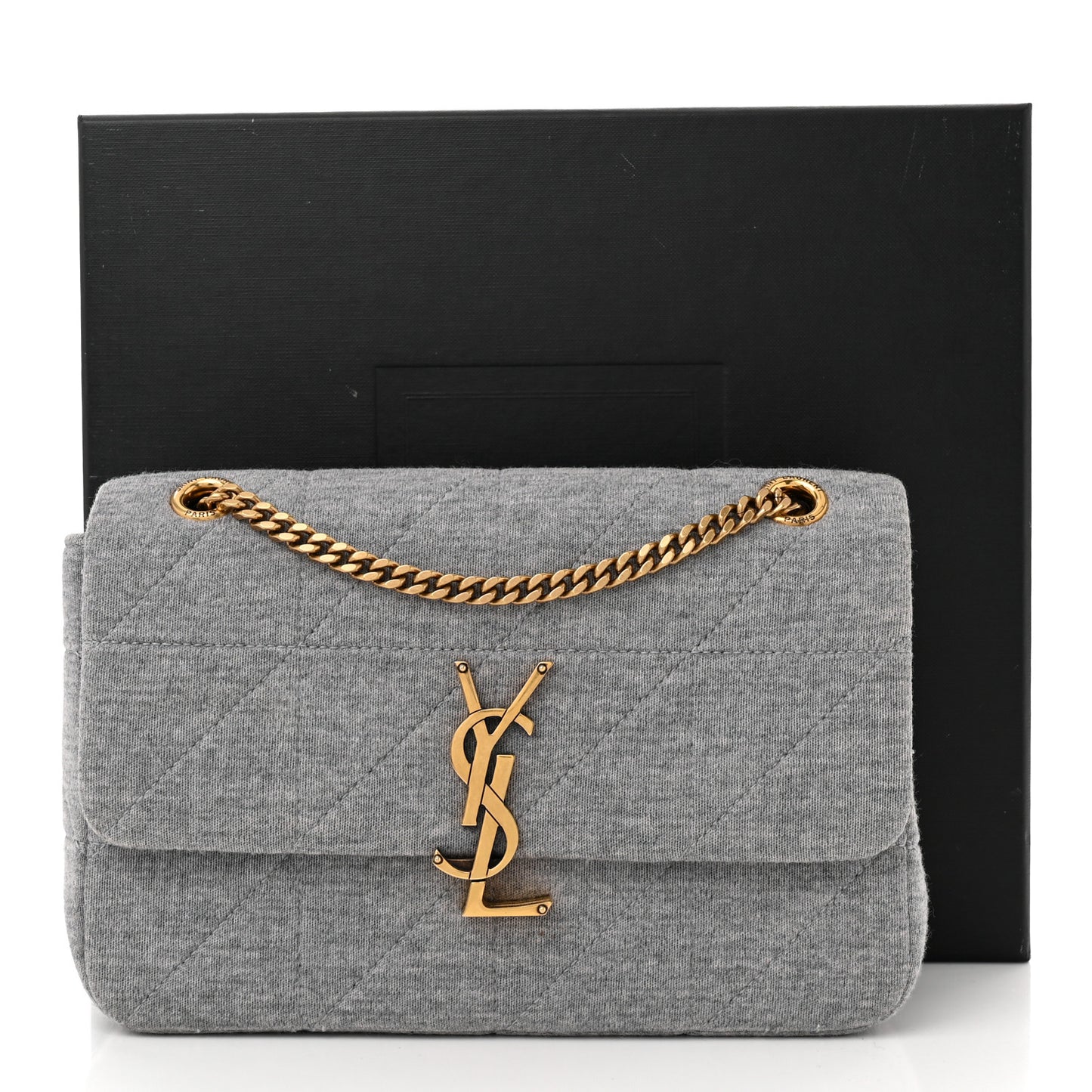 Jersey Wool Patchwork Monogram Medium Jamie Grey