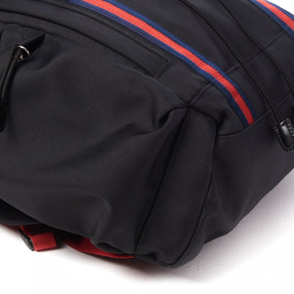 Gucci Techno Canvas Web Double Buckle Backpack Black 6 of 9