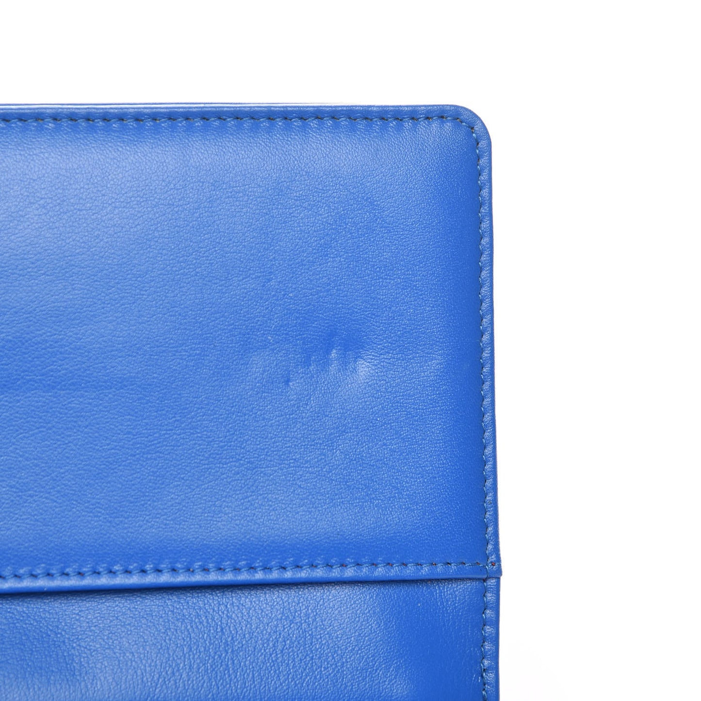 Vinyl Lipstick Wallet On Chain WOC Dark Blue