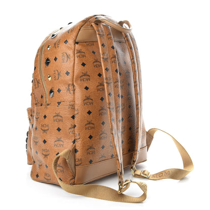 MCM Visetos Studded Medium Stark M Backpack Cognac 2 of 8