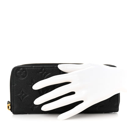 Louis Vuitton Empreinte Clemence Wallet Black 2 of 13
