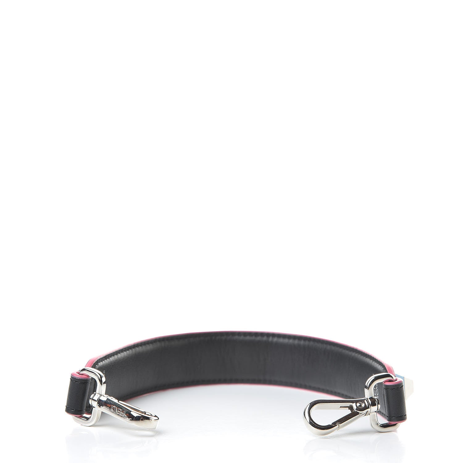 Fendi Vitello Dolce Plexiglass Studded Mini Strap You Black Multicolor 2 of 4