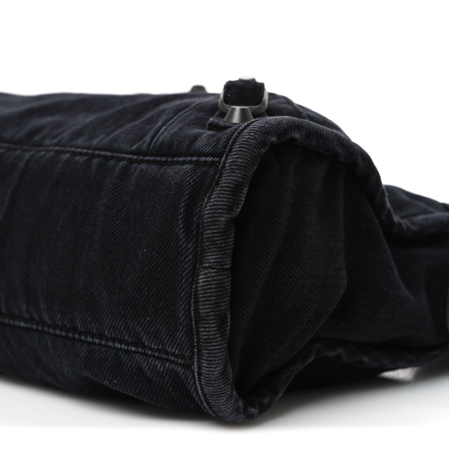 Washed Denim Classic Hardware Small Le City Black