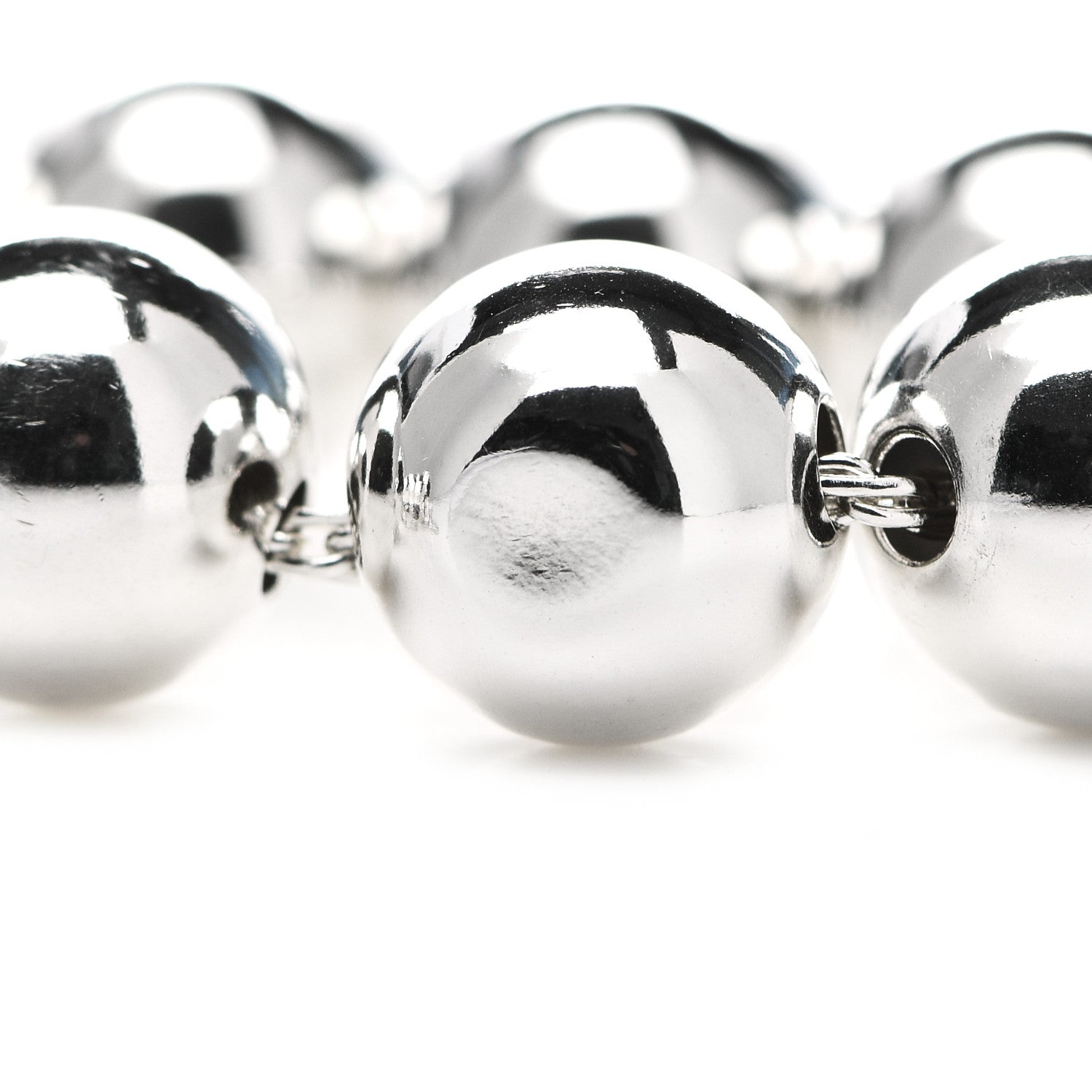 Tiffany Sterling Silver 10mm HardWear Ball Bracelet 6 of 6