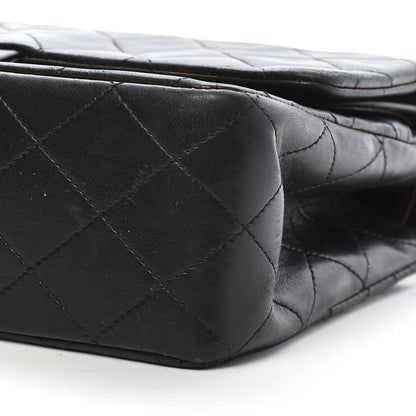 Chanel Lambskin Quilted Medium Double Flap Black 9 of 9