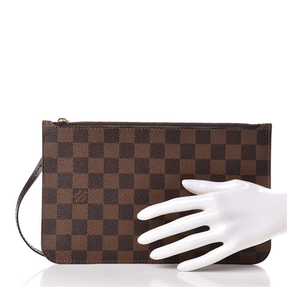 Louis Vuitton Damier Ebene Neverfull MM GM Pochette 2 of 8