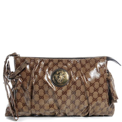 Gucci Crystal Monogram Large Hysteria Clutch 1 of 7