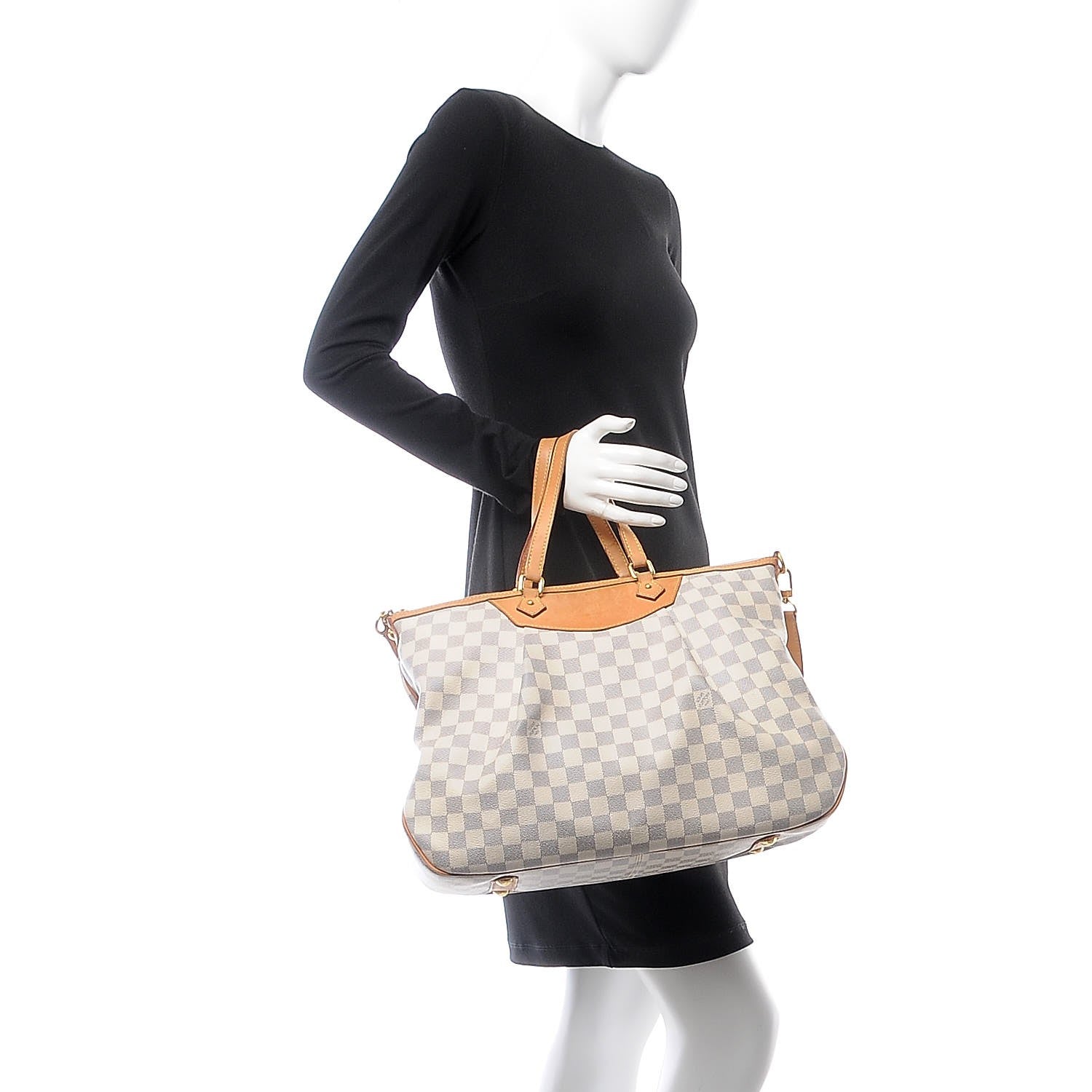 Louis Vuitton Damier Azur Siracusa GM 2 of 21
