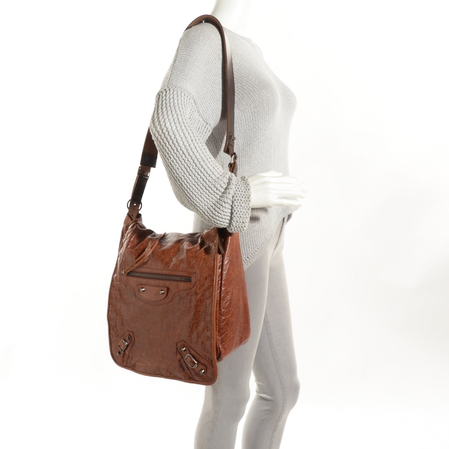 Balenciaga Agneau Besace Messenger Flap Bag Automne 2 of 9