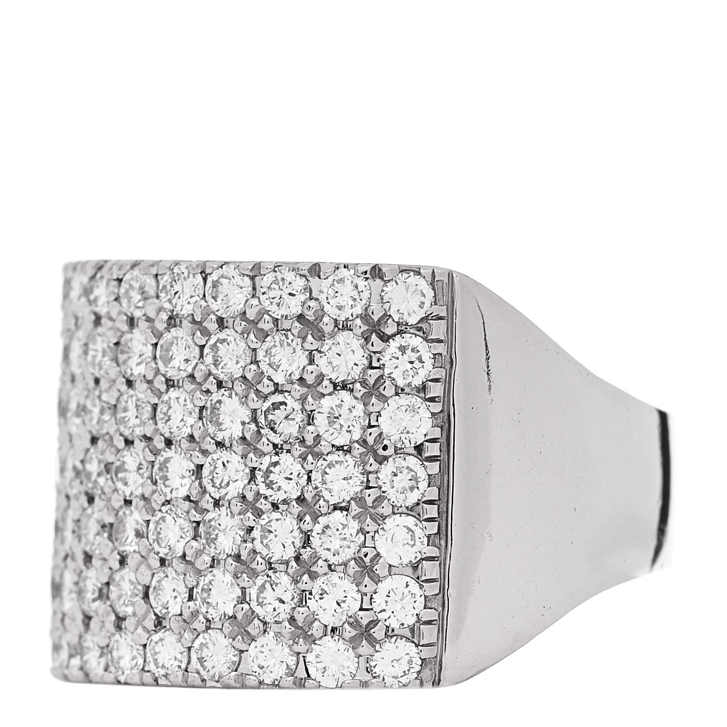 Platinum Diamond 3.00ctw Seven Row Half Eternity Band Ring 61 9.75