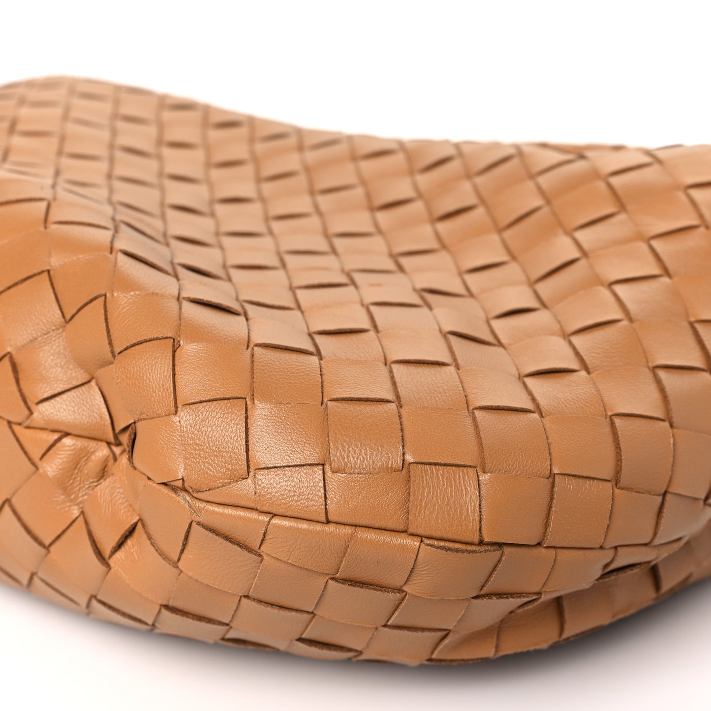 Nappa Intrecciato Teen Jodie Hobo Caramel