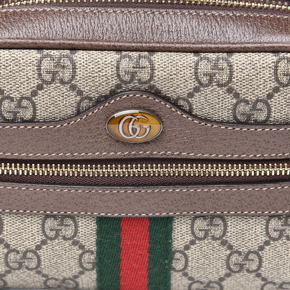 Gucci GG Supreme Monogram Web Mini Ophidia Shoulder Bag Brown 10 of 11