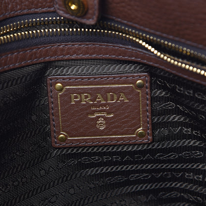 Prada Vitello Daino Shoulder Bag Bruciato 6 of 10