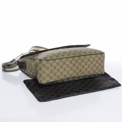 Gucci Monogram Medium Flap Messenger Bag Beige 4 of 7