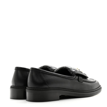 Chanel Lambskin Quilted CC Turnlock Loafers 40 Black 4 of 11