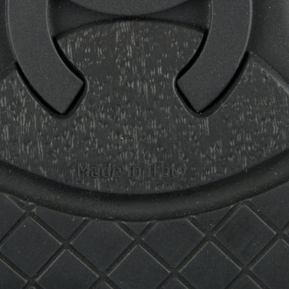 Chanel Calfskin CC Sneakers 41 Black 6 of 8