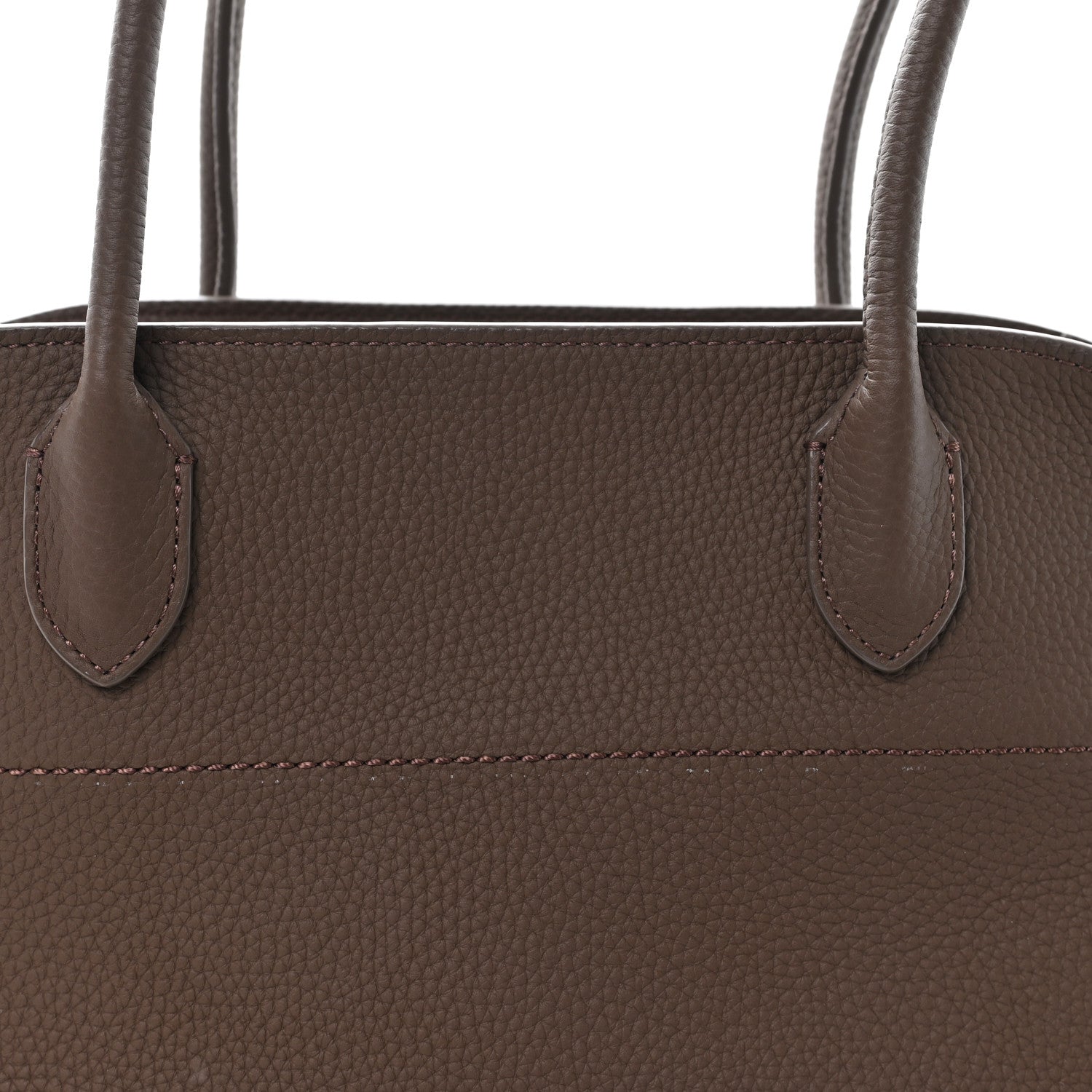 The Row Matte Grained Calfskin Margaux Shoulder 12 Dark Olive 7 of 9