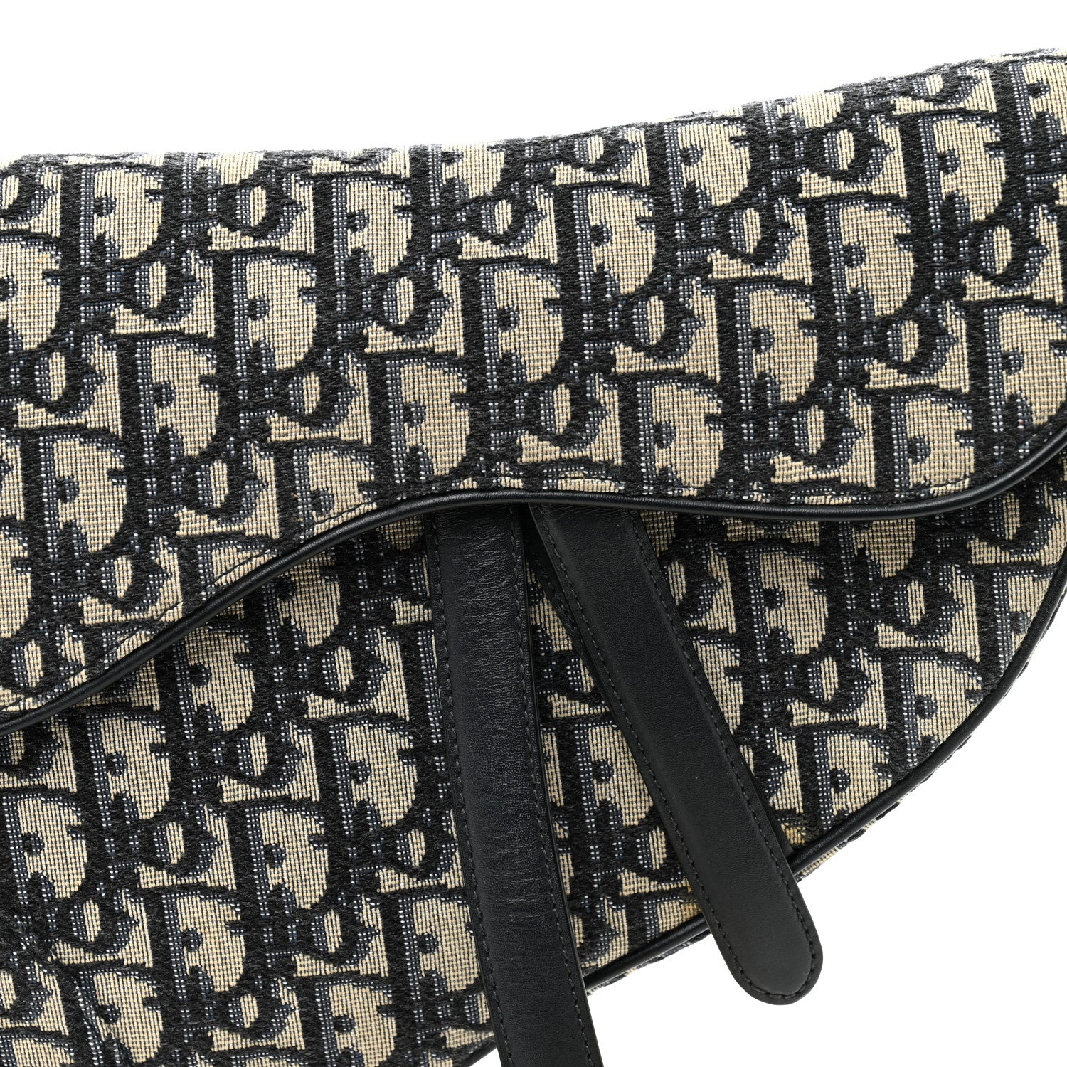 Christian Dior Oblique Saddle Bag Blue 8 of 12