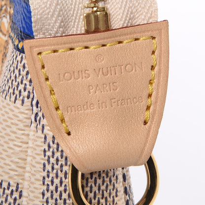 Louis Vuitton Damier Azur Summer Trunks Knokke Mini Pochette Accessories 6 of 9