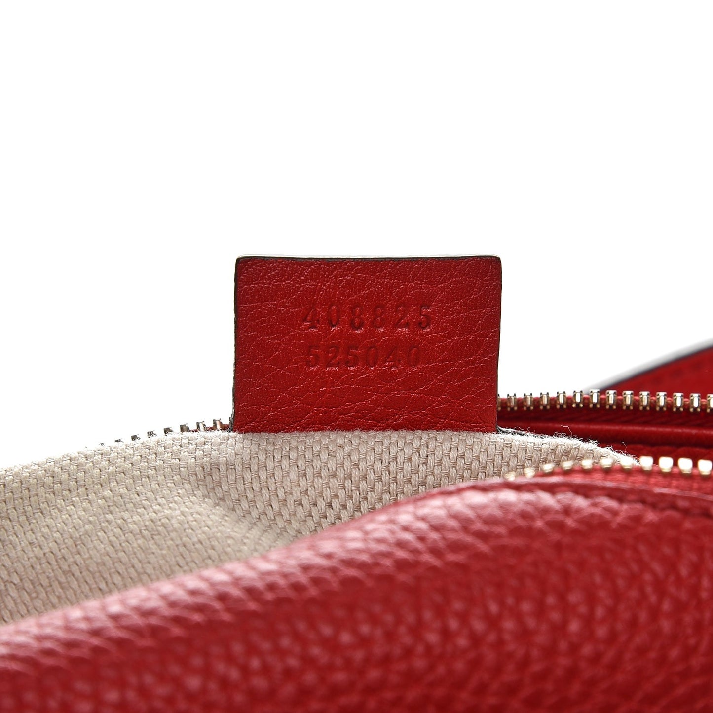Pebbled Calfskin Large Soho Hobo Tabasco Red
