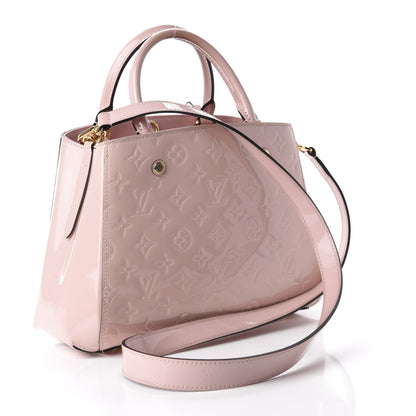 Louis Vuitton Vernis Montaigne BB Rose Ballerine 3 of 14