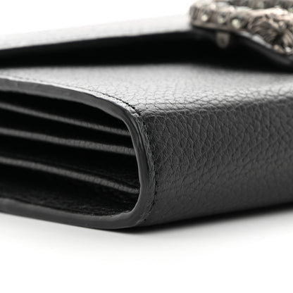 Gucci Calfskin Mini Dionysus Chain Wallet Black 9 of 10