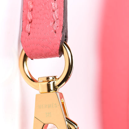 Hermes Chevre Mysore Mini Kelly Sellier 20 Rose Lipstick 28 of 29