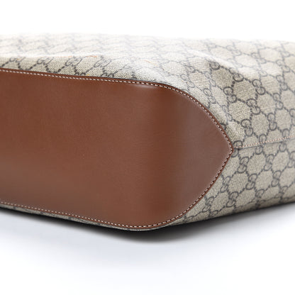 Gucci GG Supreme Monogram Large Linea A Hobo Light Brown 9 of 11