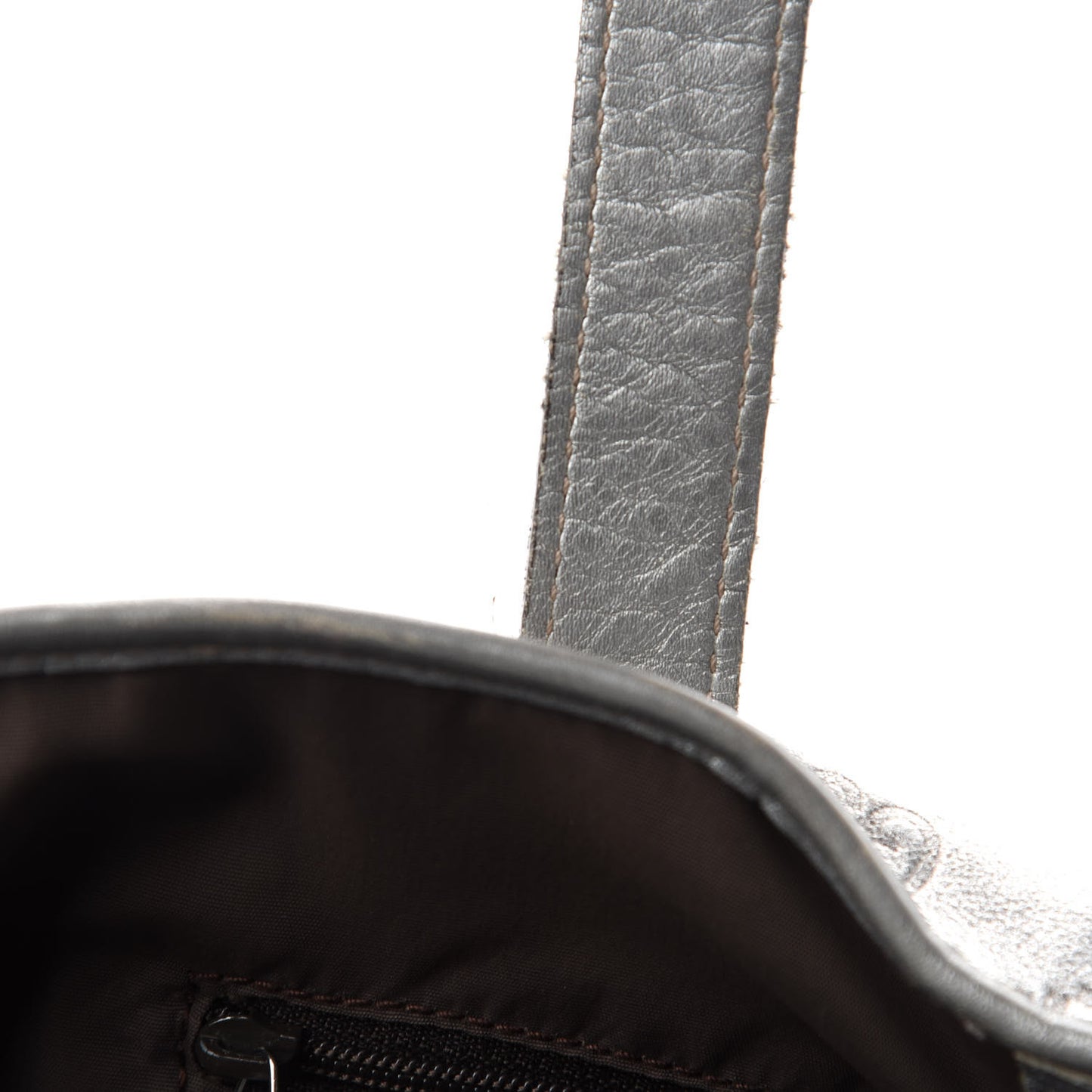 Guccissima Large Tote Silver