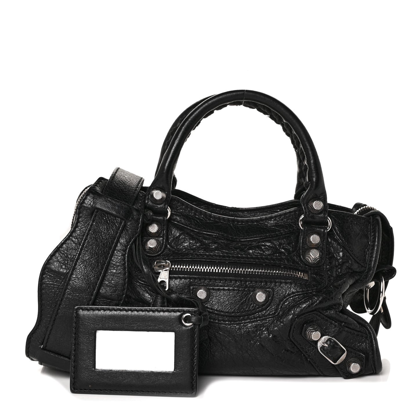 Agneau Giant 12 Silver Hardware Mini City Black