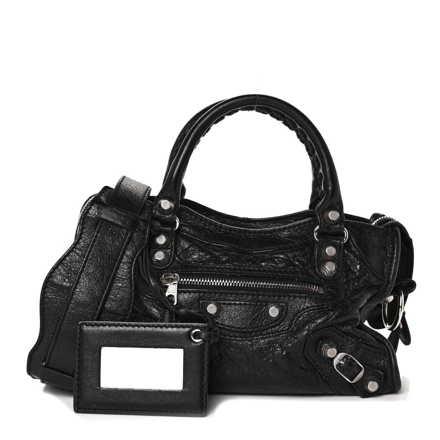 Balenciaga Agneau Giant 12 Silver Hardware Mini City Black 2 of 17