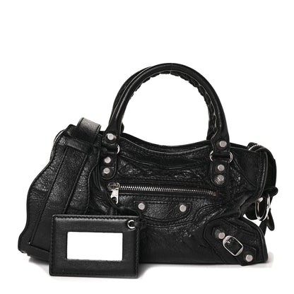 Balenciaga Agneau Giant 12 Silver Hardware Mini City Black 2 of 17