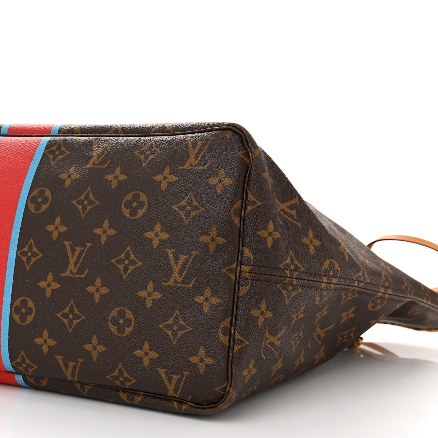 LOUIS VUITTON Monogram My LV Heritage Neverfull GM Blue Clair Rouge